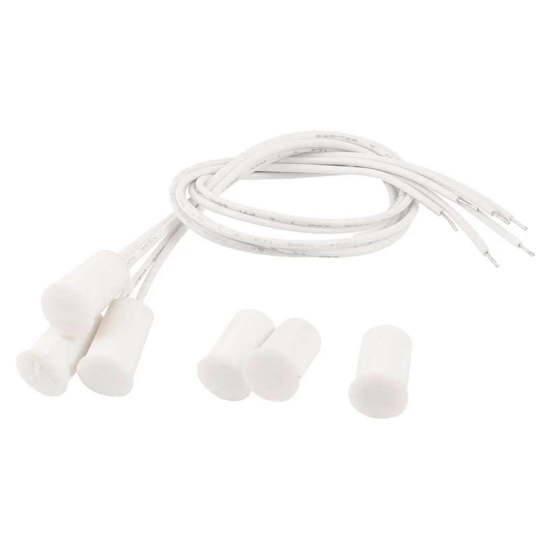 Home Office Door Window Recessed Wired Sensor Security Alarm Contacts Magnetic Reed Switch 3pcs