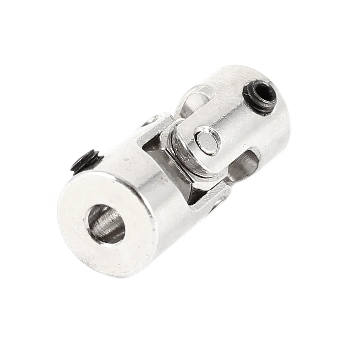 RC Model Airplane Boat 360 Degree Rotatable Silver Tone Metal Mini Universal Joint Connector 4mm to 3mm Inner Diameter