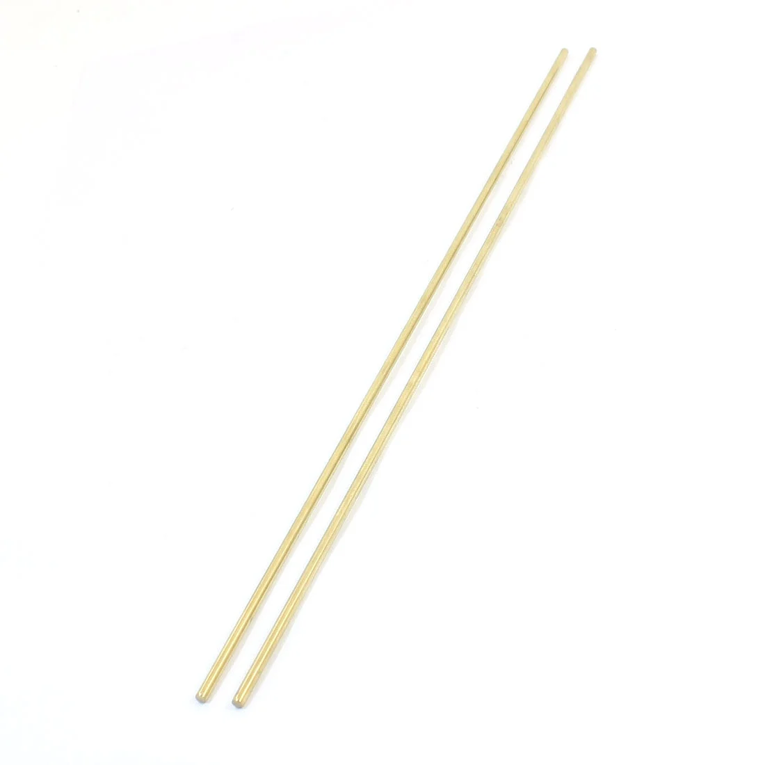 RC Model Airplane 300mm Length 3mm Dia Brass Axle Round Stock Rod Bar 2Pc