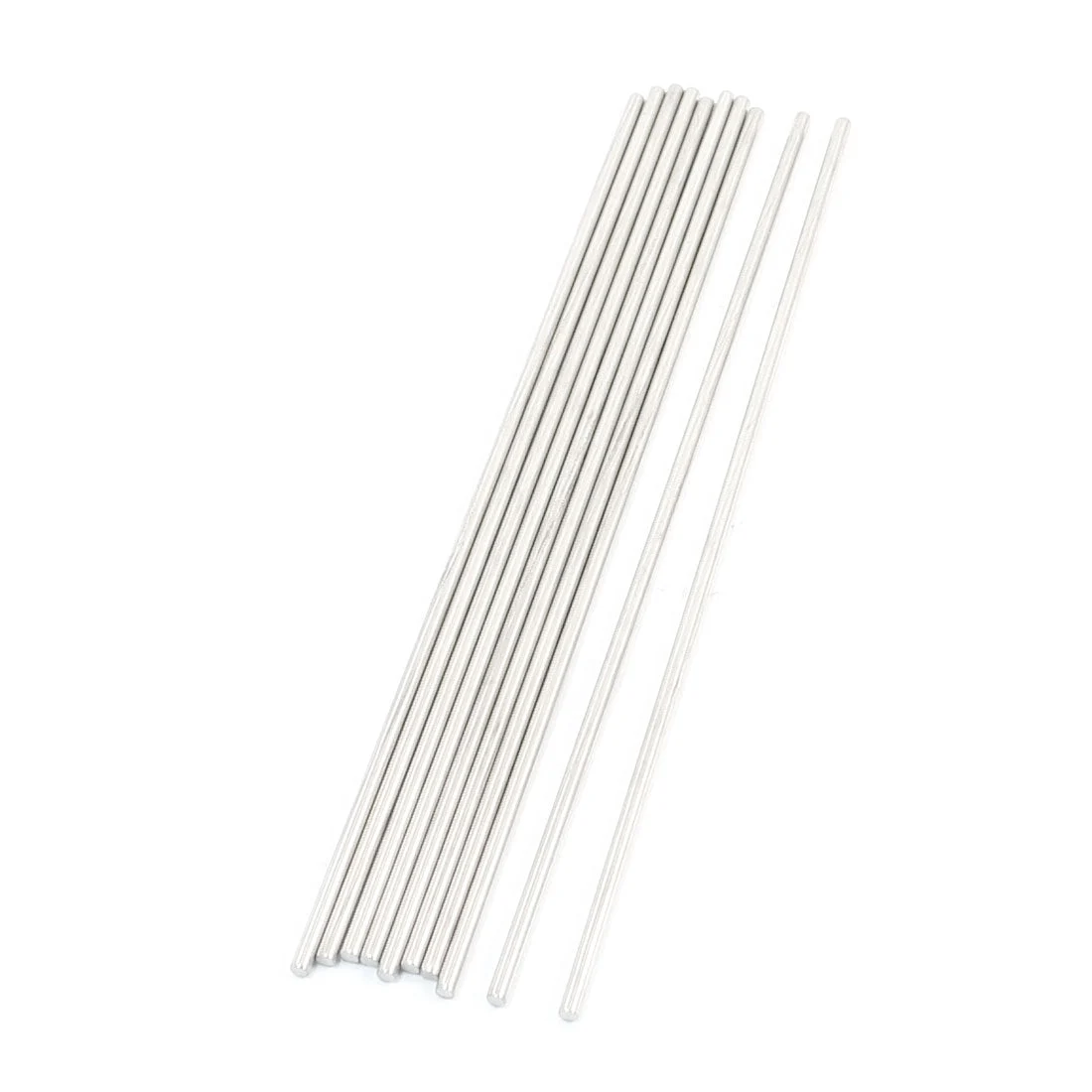 10Pcs 150 x 2.5mm Hardware Tools Stainless Steel Round Rods for Car Model
