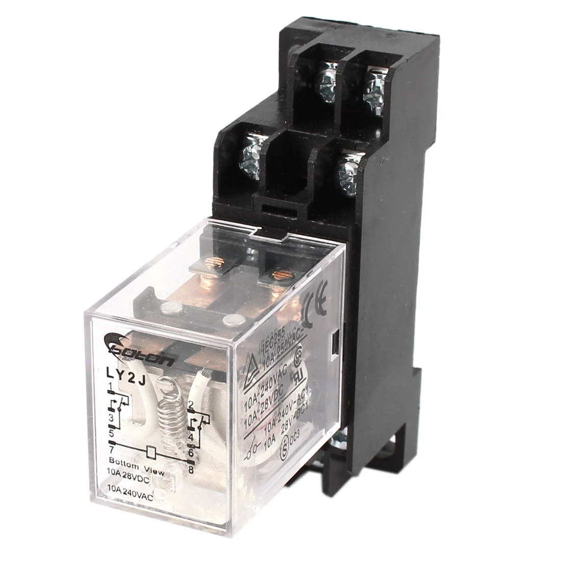AC 110V Coil General Purpose Power Relay 8Pin 10A AC240V DC28V w Socket