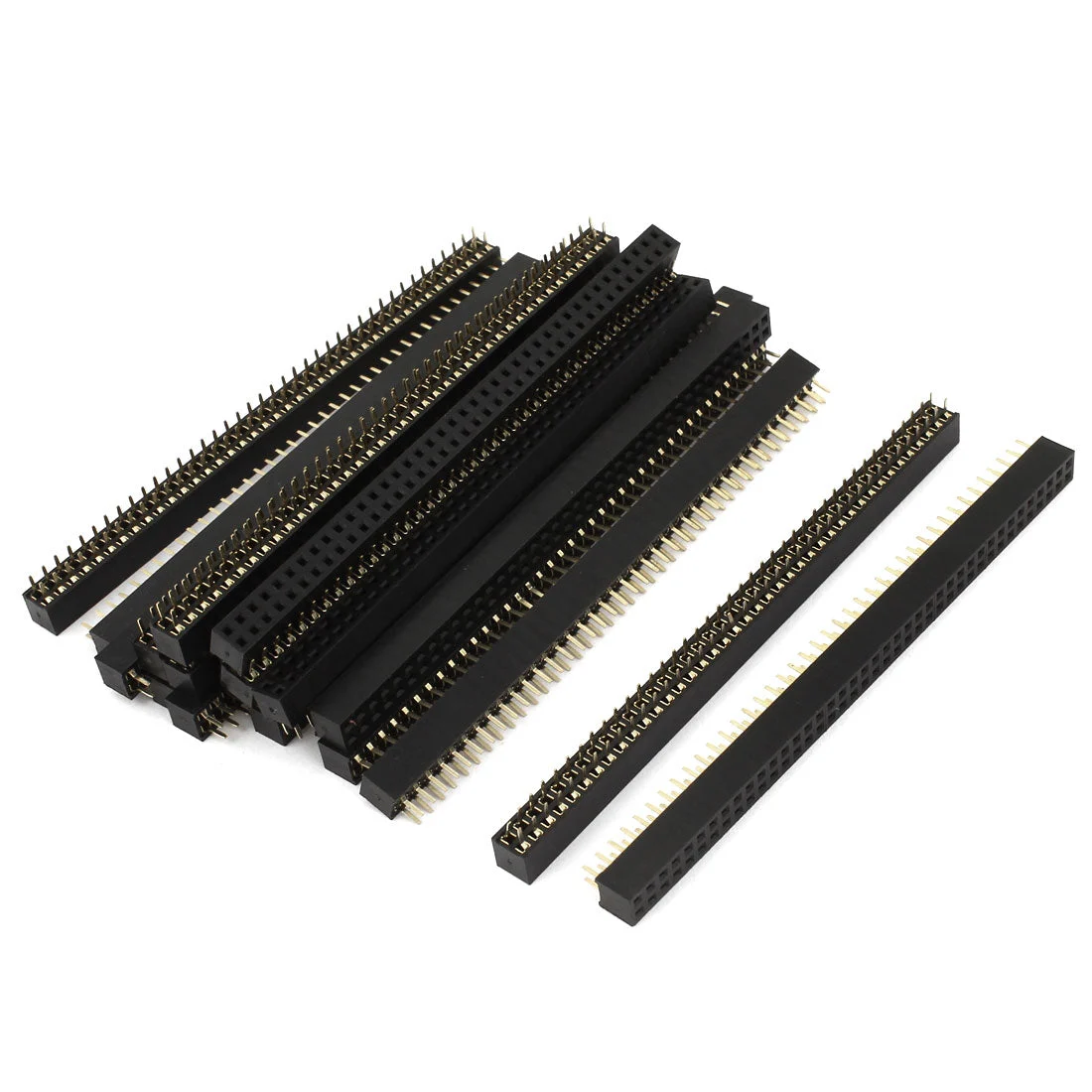 Uxcell 20pcs Double Row 40 Pin 2mm Pitch Female PCB Header Connector