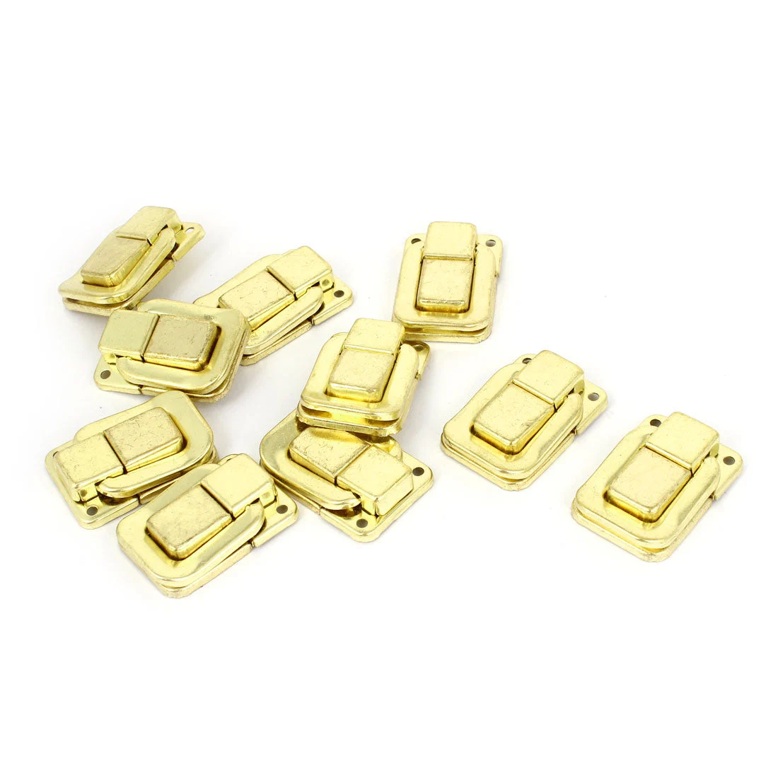 10 Pcs Jewelry Box Latch Case Hasp Pad Chest Lock Hook Hinge