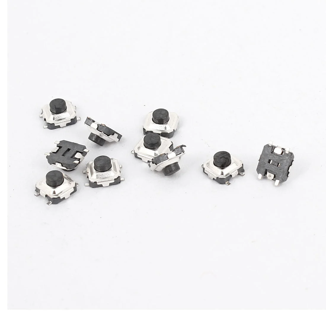 10pcs Surface Mounted Devices SMT Panel PCB 4-Terminal Momentary Tactile Tact Pushbutton Switch 3x3x2mm
