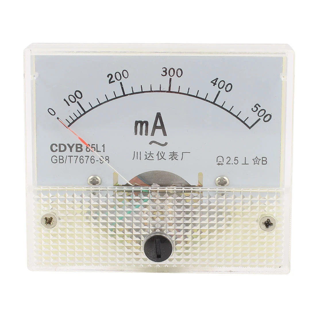 AC 0-500mA Analog Ammeter Panel Pointer Meter Gauge 85L1