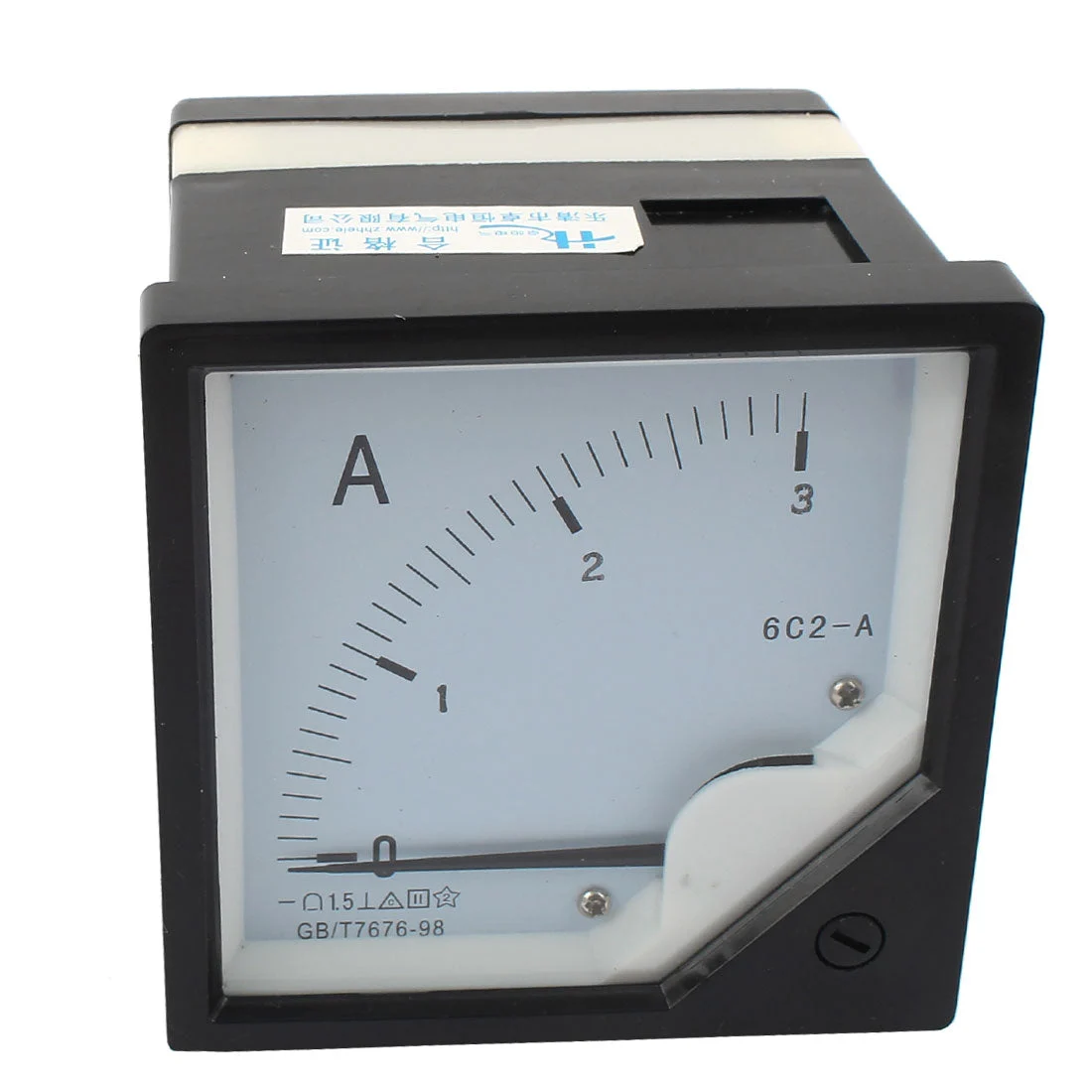 DC 0-3A 6C2-A Direct Current Analog Ampere Panel Meter Class 1.5