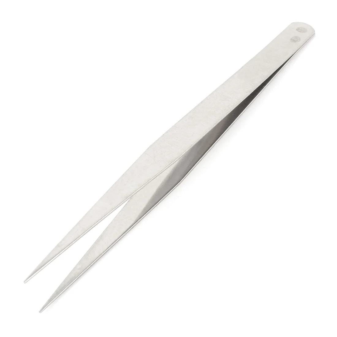 Stainless Steel Pointy Tip Straight Tweezers Forceps Manual Hand Tool 130mm Long