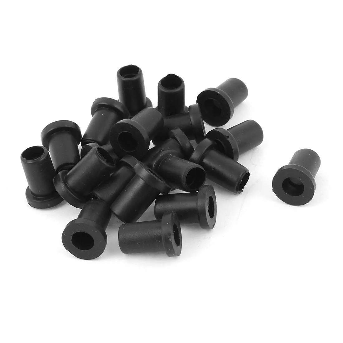 20pcs 14mm Length 5mm Inner Dia Rubber Strain Re-lief Cord Boot Protector Cable Sleeve Hose for Aviation Connector