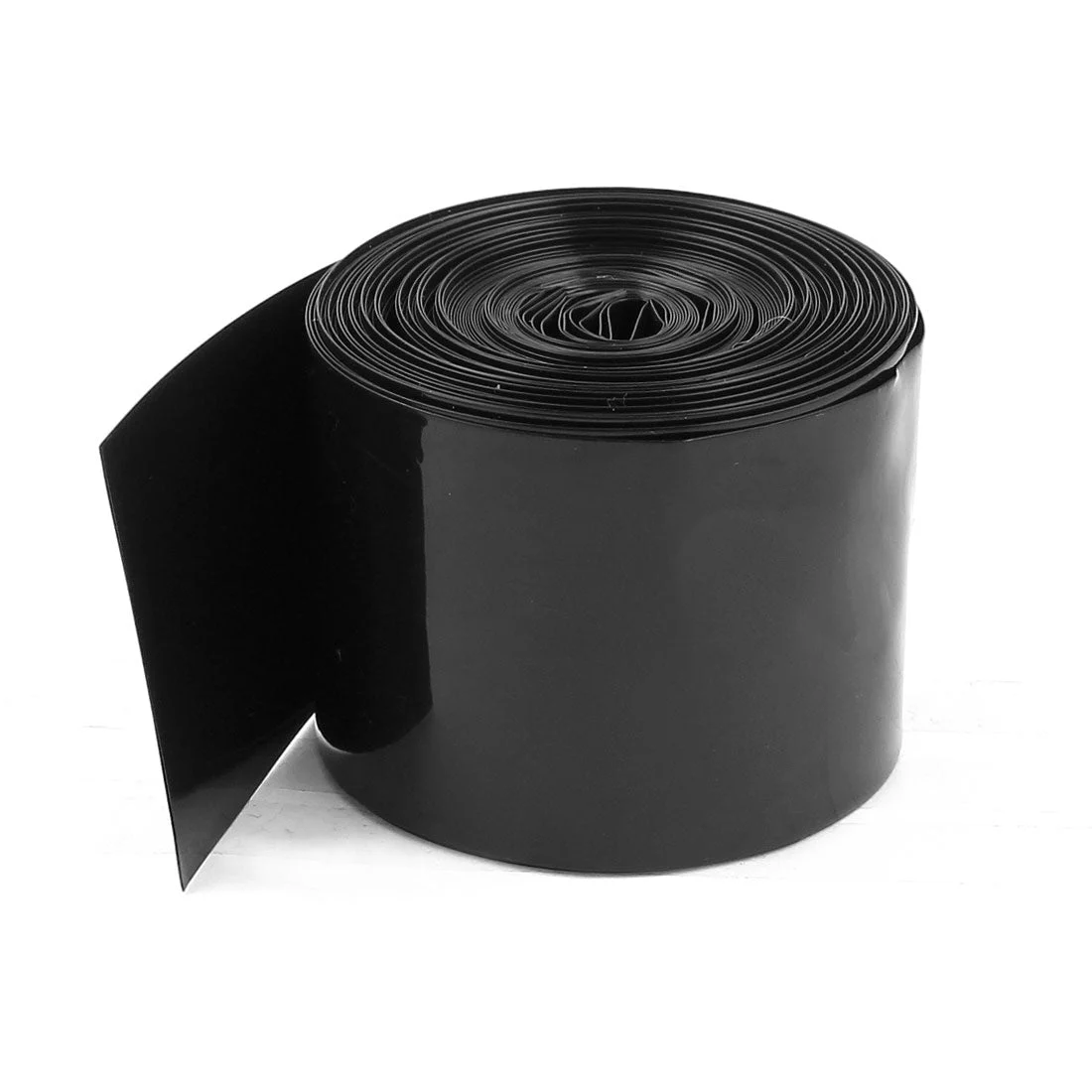 50mm/30mm PVC Heat Shrink Tubing Wrap Black 5m 16.4ft for 2 x 18650 Battery