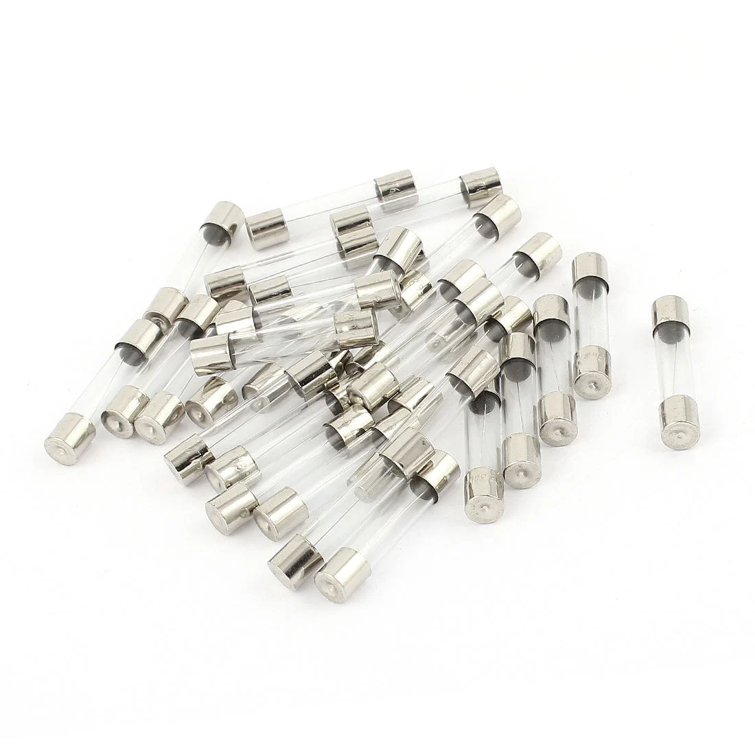 30pcs 6x30mm 6.3A 250V Quick Blow Fast Acting Low Breaking Capacity Glass Tube Fuse