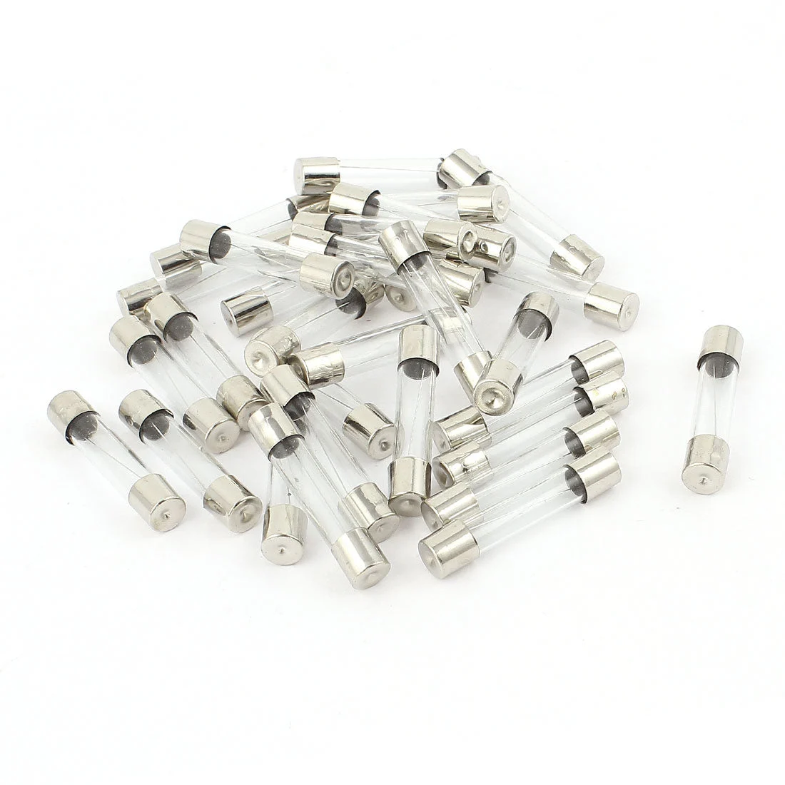 30pcs 6x30mm Quick Blow Fast Acting Low Breaking Capacity Glass Tube Fuse 6A 250V