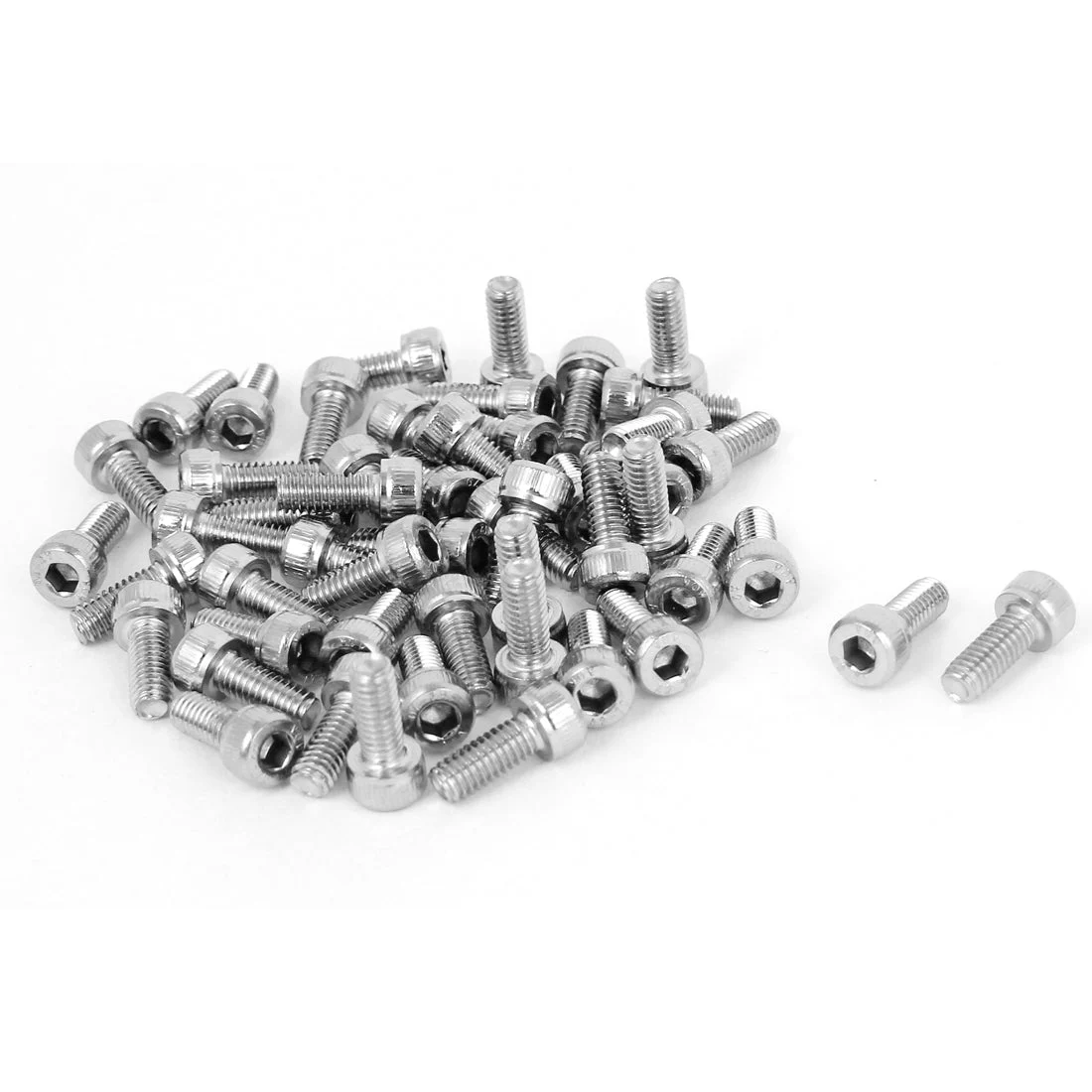 M4x10mm 0.7mm Pitch Stainless Steel Bolts Socket Cap Head Hex Key Screws 50pcs