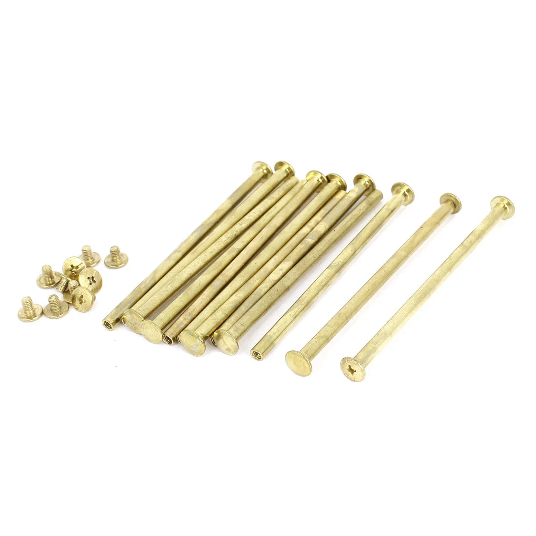 Brass Plated 5x100mm Binding Chicago Screw Post 12pcs for Albums Scrapbook