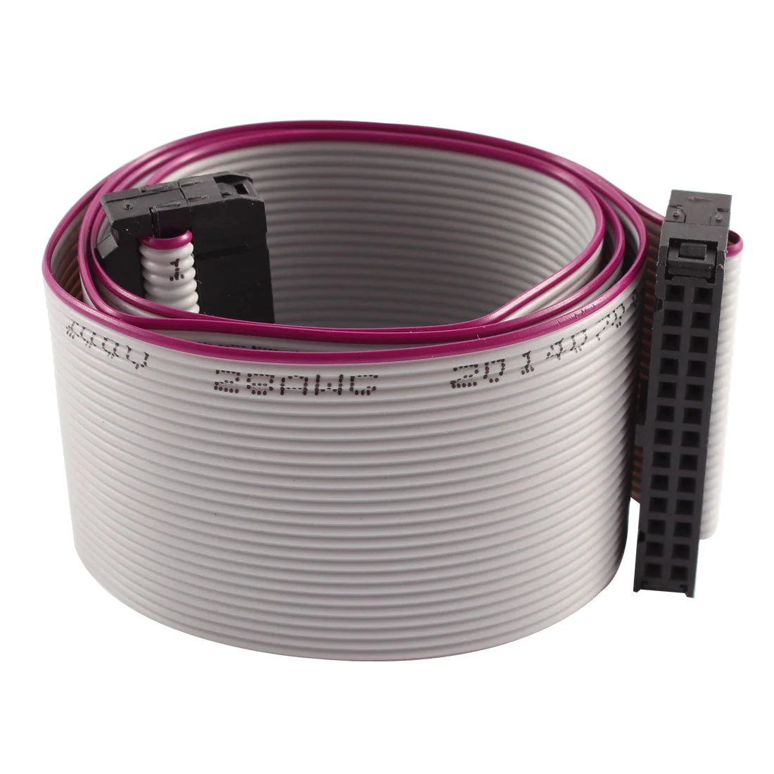 FC26P IDC 26Pin F/F Hard Drive Data Extension Wire Flat Ribbon Cable Connector 50cm Long for Motherboard