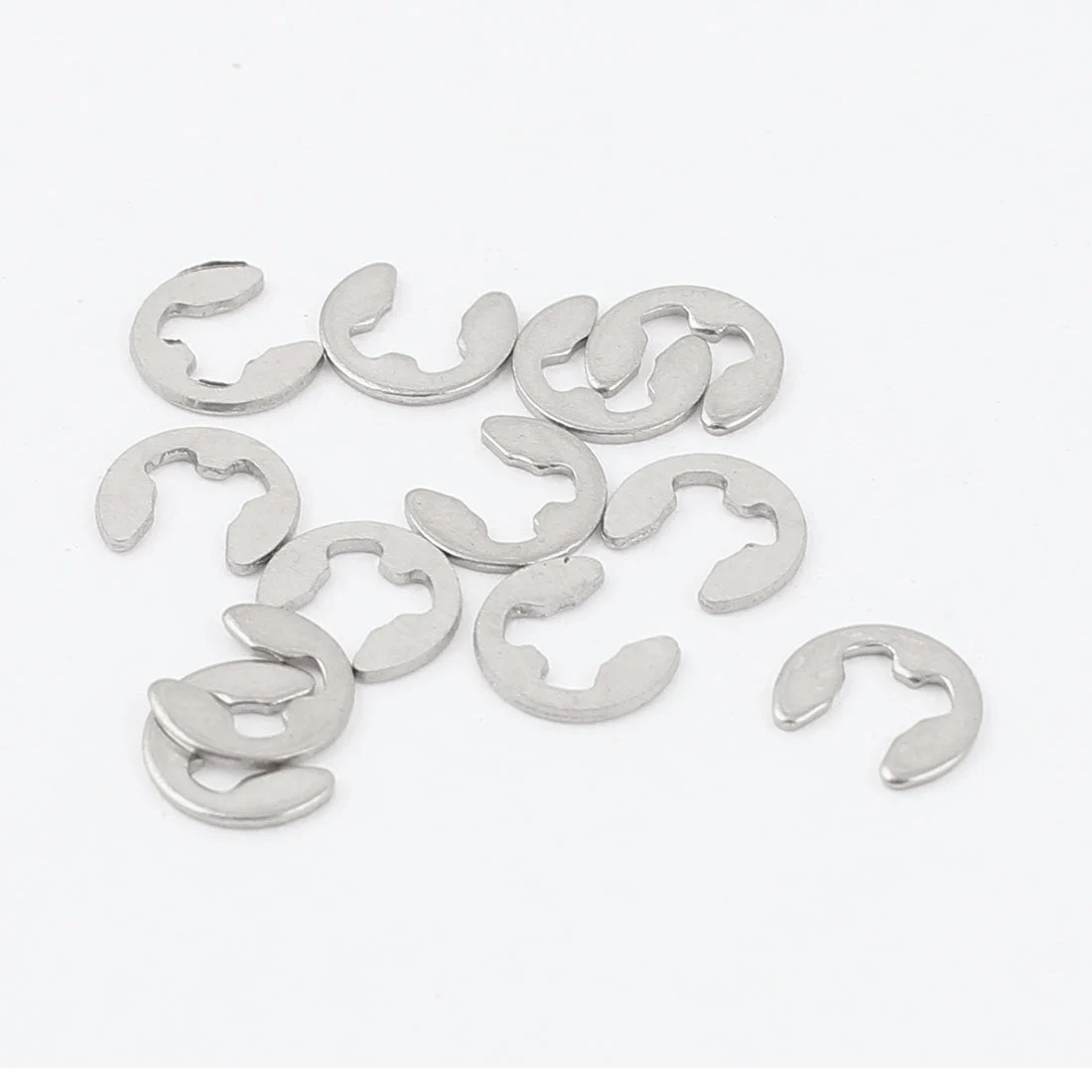 Uxcell 10pcs 304 Stainless Steel Fastener External Retaining Ring E-Clip Circlip 3mm
