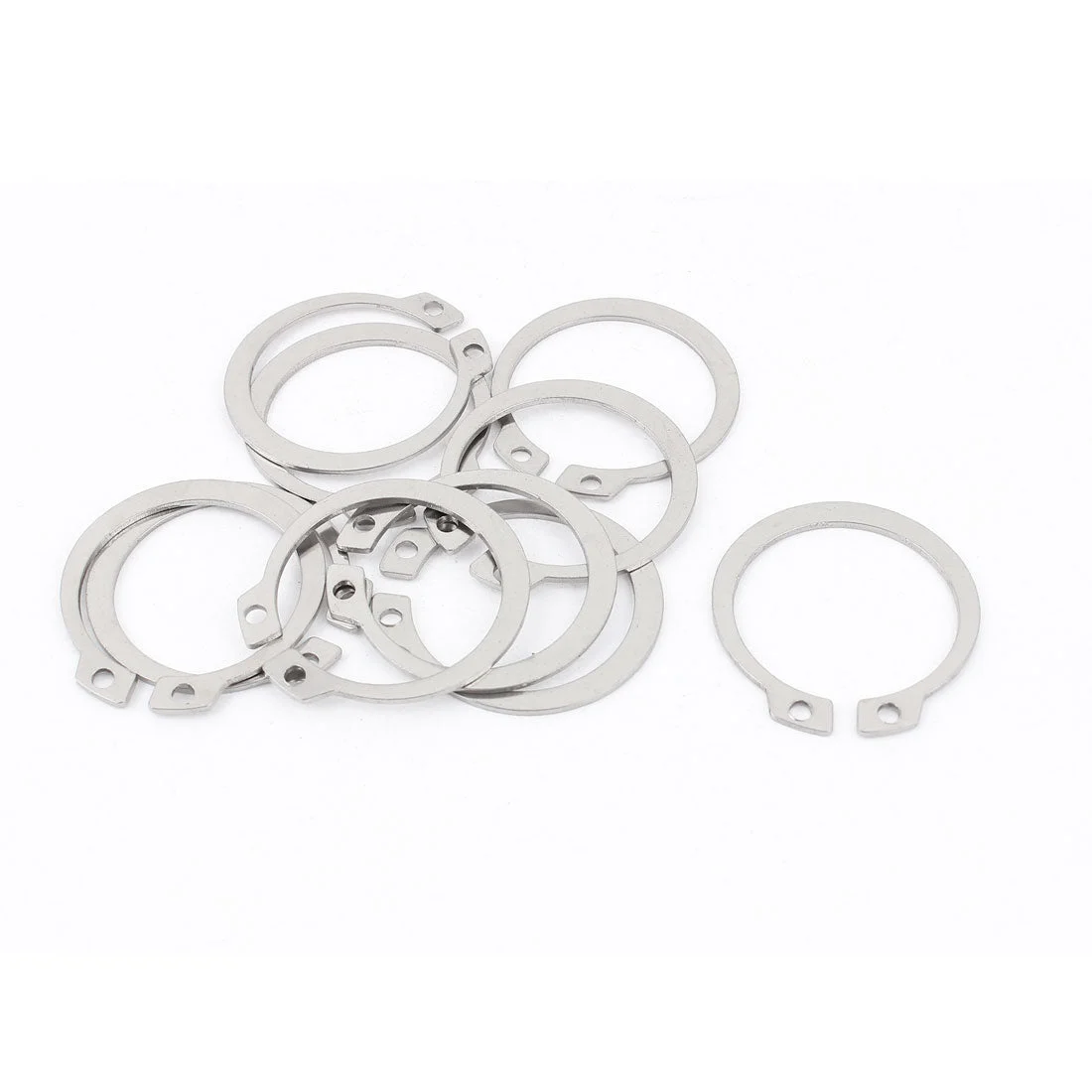 Uxcell 10pcs 304 Stainless Steel External Circlip Retaining Shaft Snap Rings 32mm