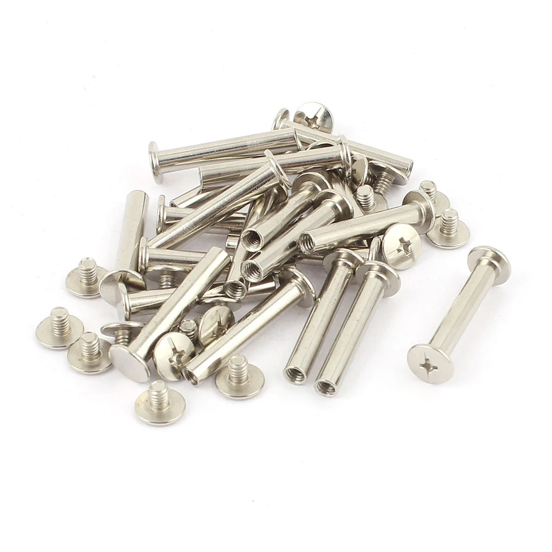 20Pcs M4 Nickel Plated Binding Screw Post for Scrapbook Photo Albums