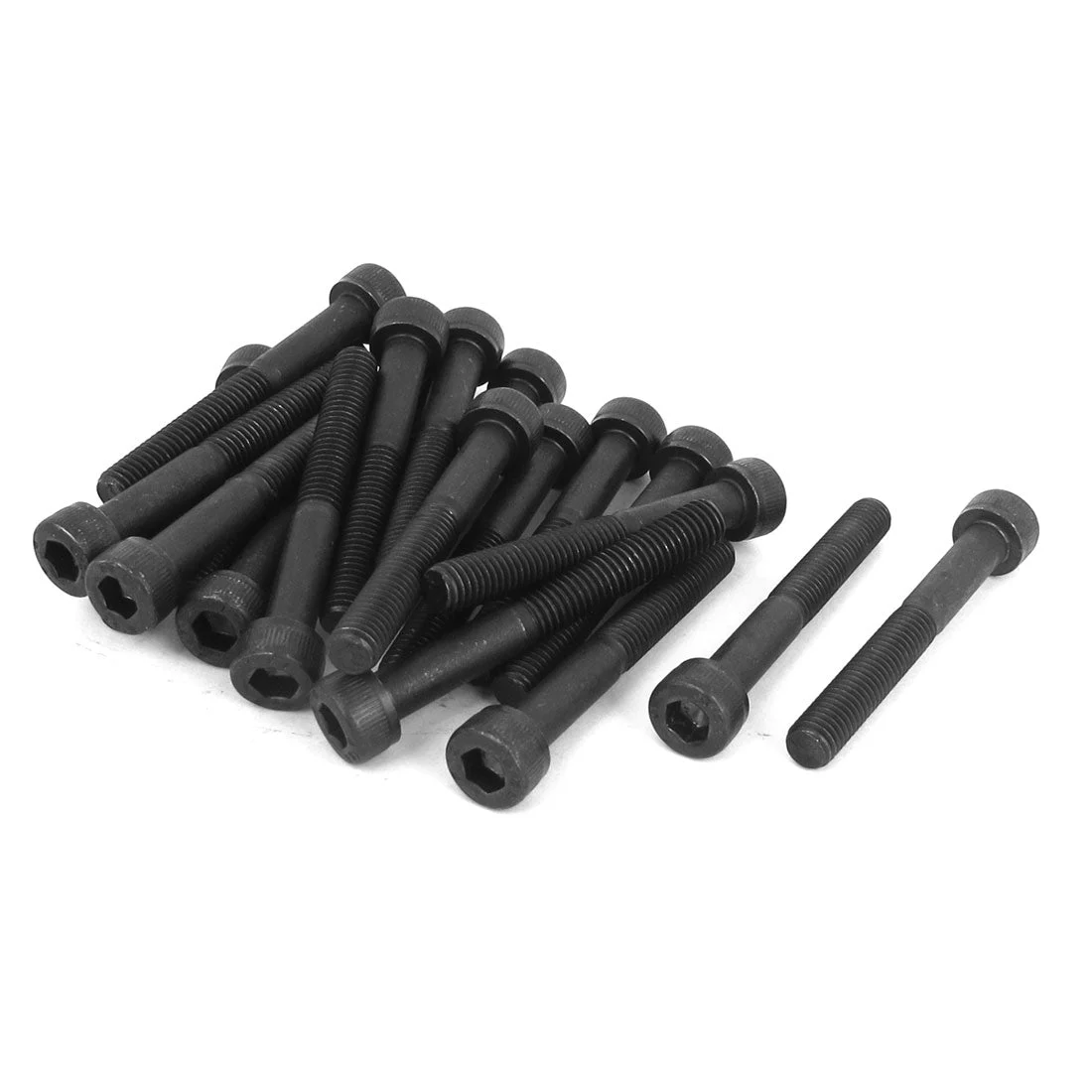 20pcs M5 x 40mm 12.9 Alloy Steel Hex Socket Head Cap Screws Bolt Black