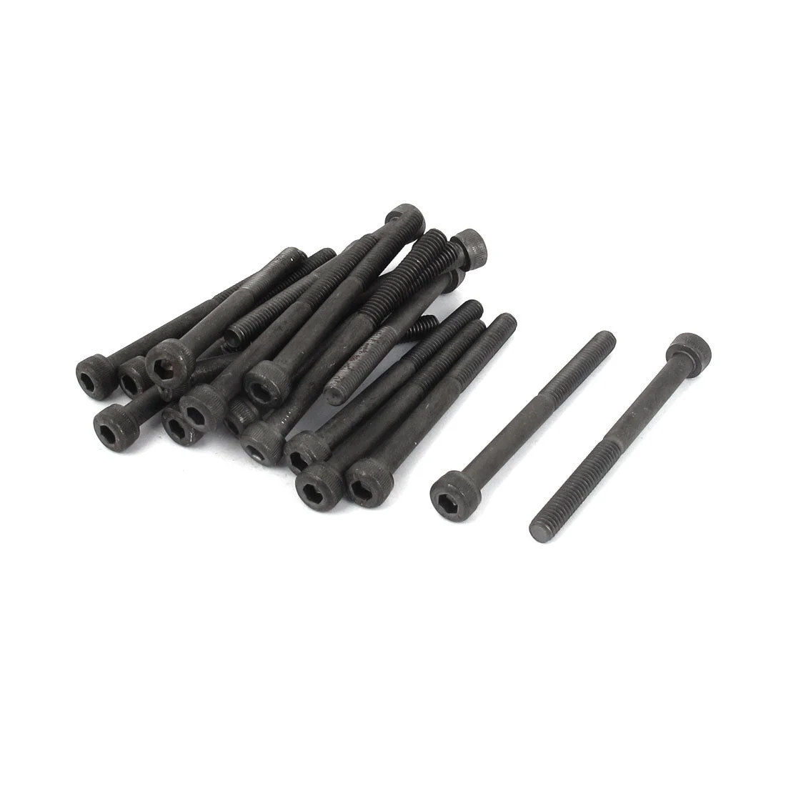 M4 x 45mm 12.9 Alloy Steel Hex Socket Head Cap Screws Bolts Black 20pcs