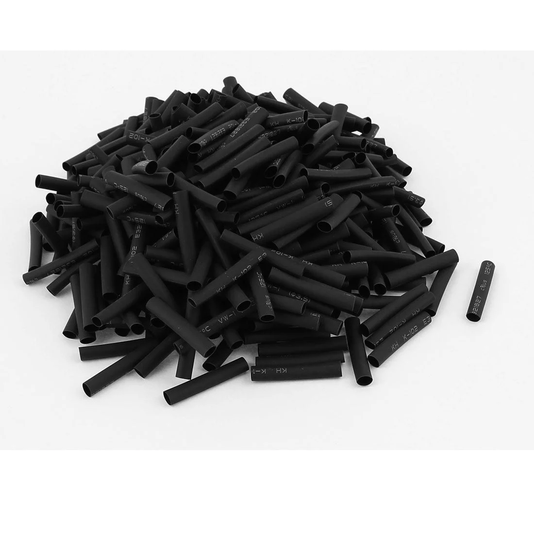 Uxcell 400pcs 3.5mm Dia 30mm Long Polyolefin Heat Shrink Tubing Wire Wrap Sleeve Black