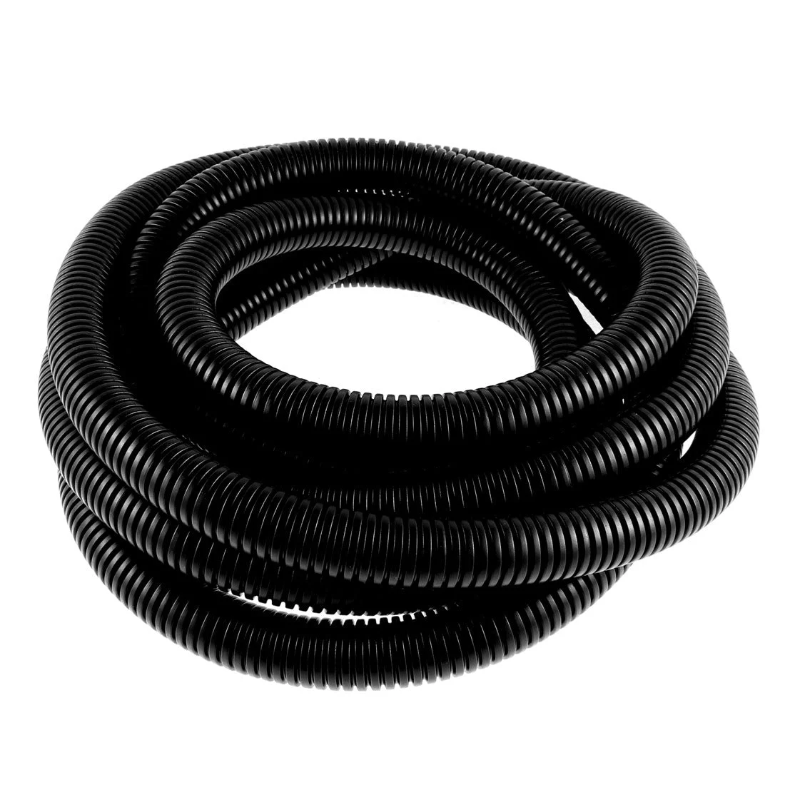 4.7 M 22 x 28 mm PVC Flexible Corrugated Conduit Tube for Garden,Office Black