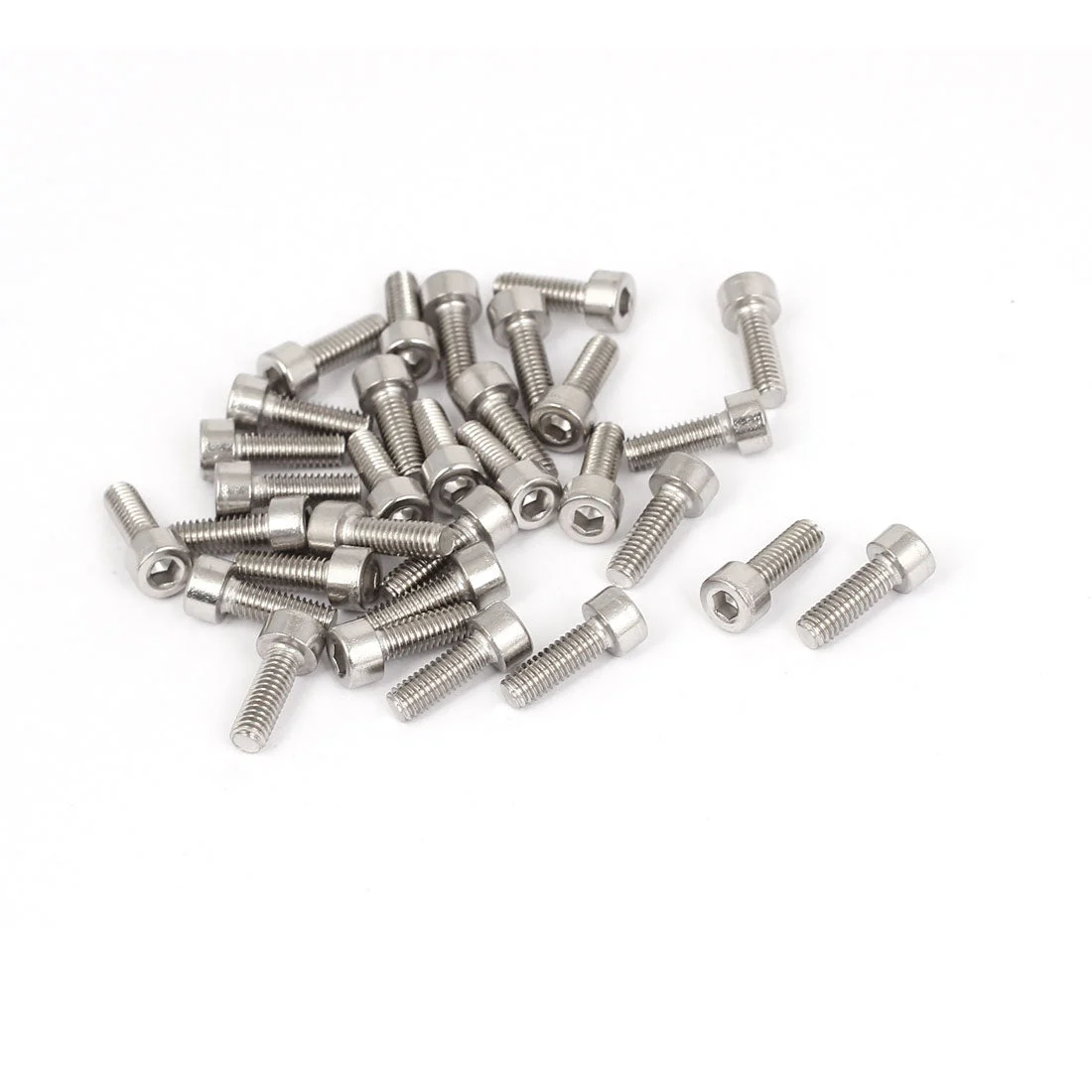 M4 x 12mm 304 Stainless Steel Hex Socket Head Cap Screws Bolts DIN 912 30pcs