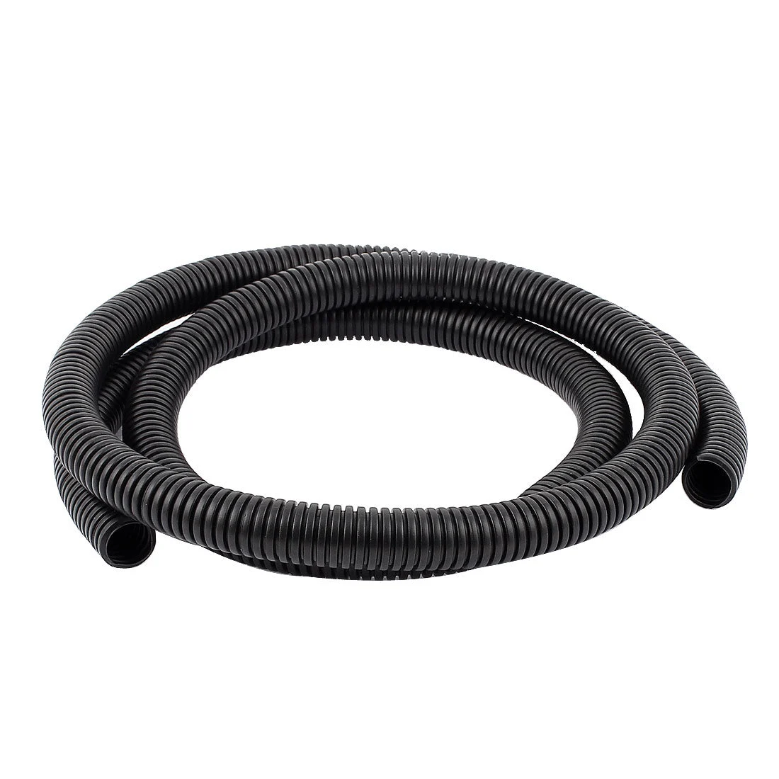 1.6 M 15 x 18 mm Plastic Corrugated Conduit Tube for Garden,Office Black