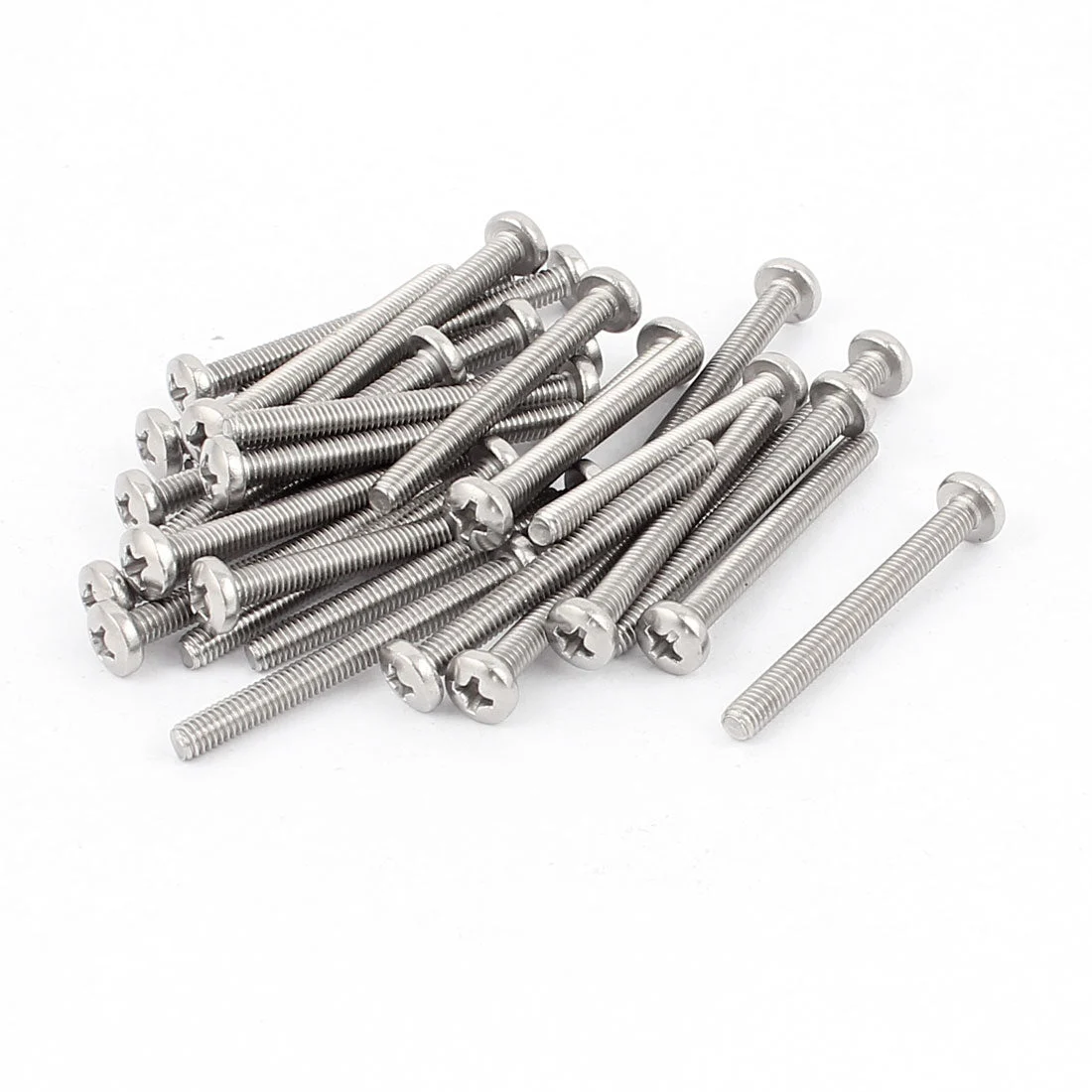 M4 x 40mm Thread Phillips Head Screws 30pcs for Cabinet Drawer Handles