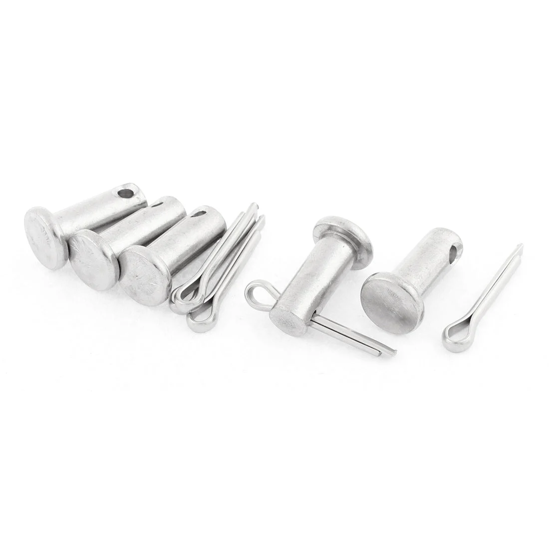 M8x20mm Flat Head 304 Stainless Steel Clevis Pins 5 Sets