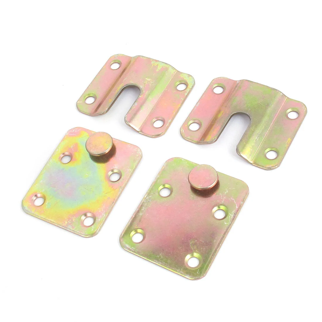 Uxcell 2 Sets Invisible Bed Hinge Hooks Mattress Rectangle Yards Connections