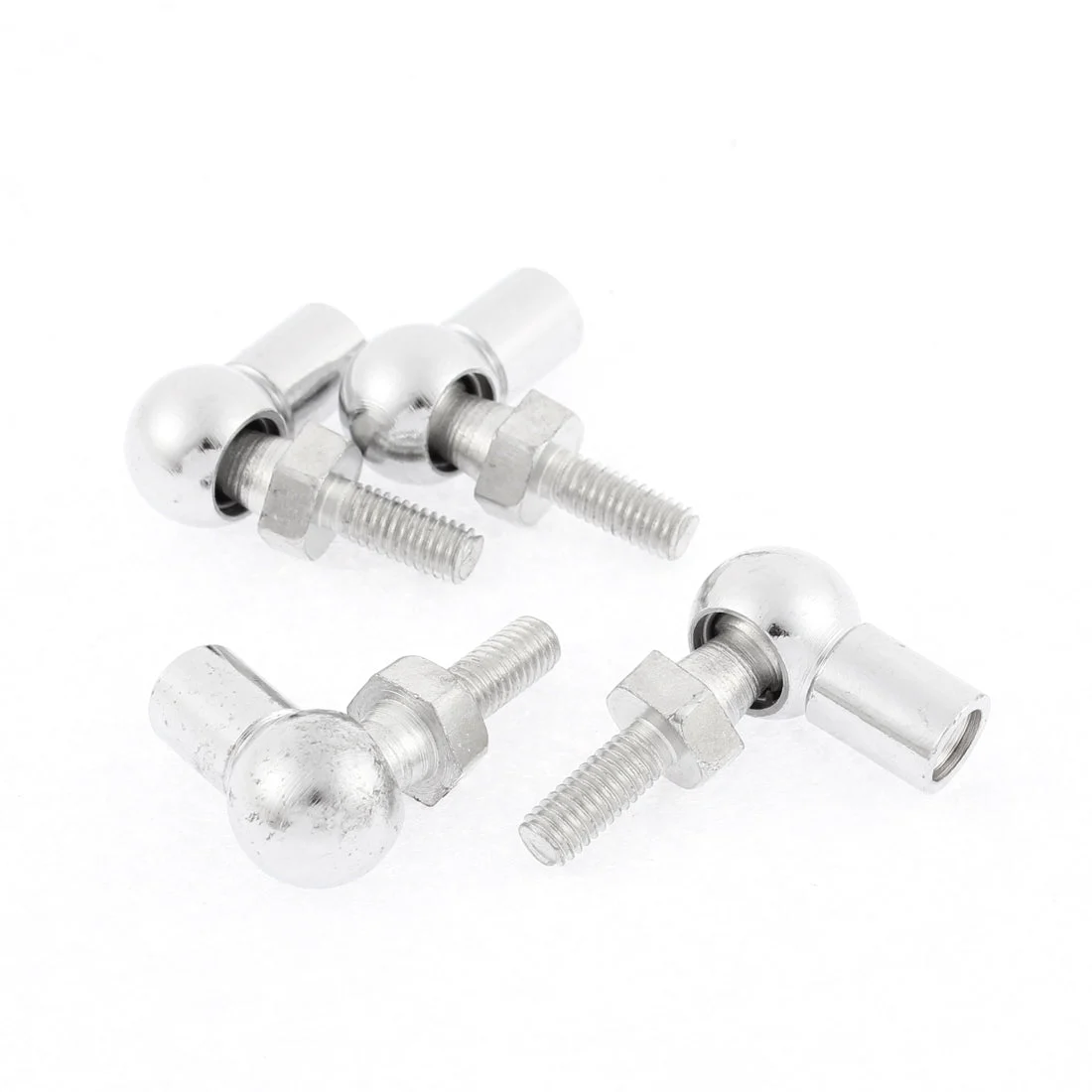 Electrical Machinery 6mm Male Female Thread L Shaped Ball Joint Rod End Bearing 4pcs