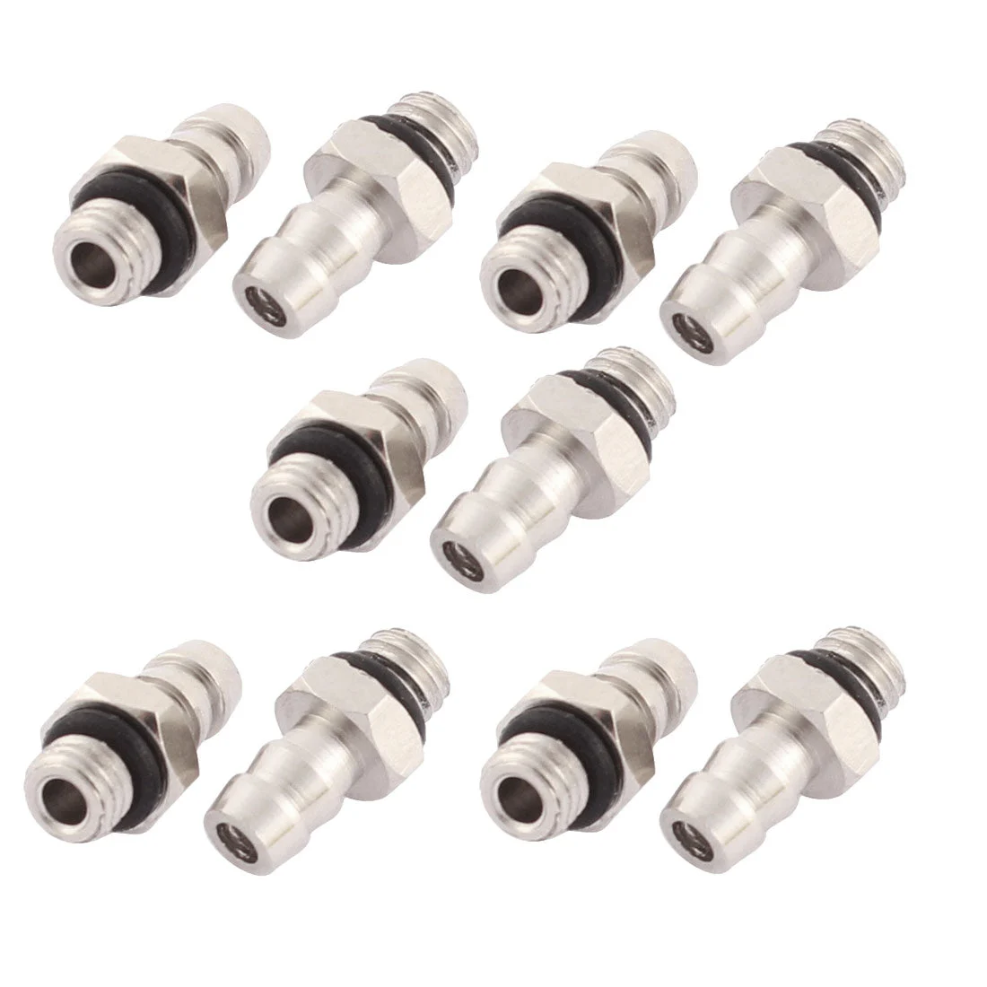 M5 Male Thread to 4mm Pneumatic Tube Hose Mini Barb Fittings 10 Pcs