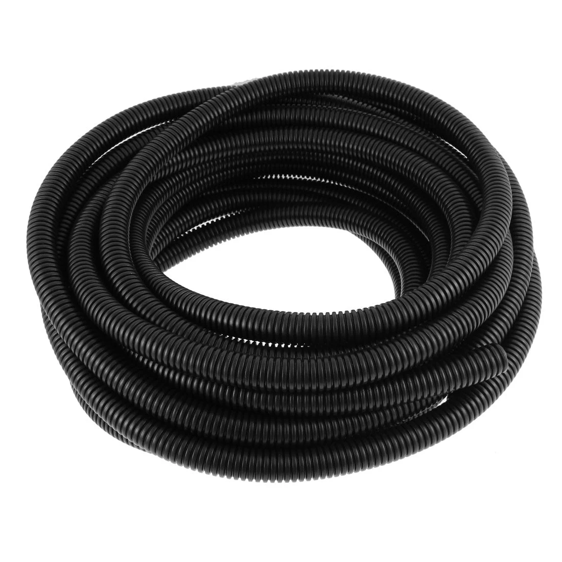11 M 16 x 20 mm Plastic Flexible Corrugated Conduit Tube for Garden,Office Black