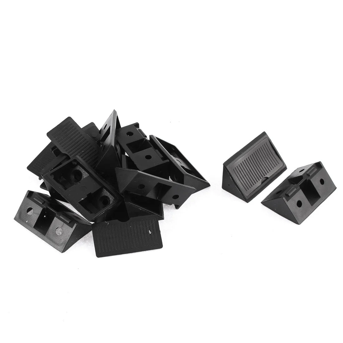 Furniture Cabinet Plastic 90 Degree Corner Braces Angle Brackets 10pcs