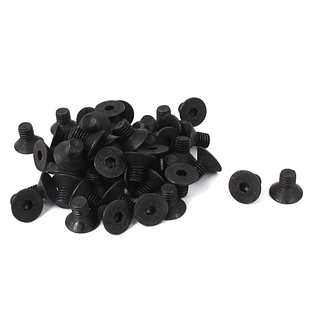 M5x8mm 10.9 Carbon Steel Countersunk Head Hex Socket Screw 50pcs