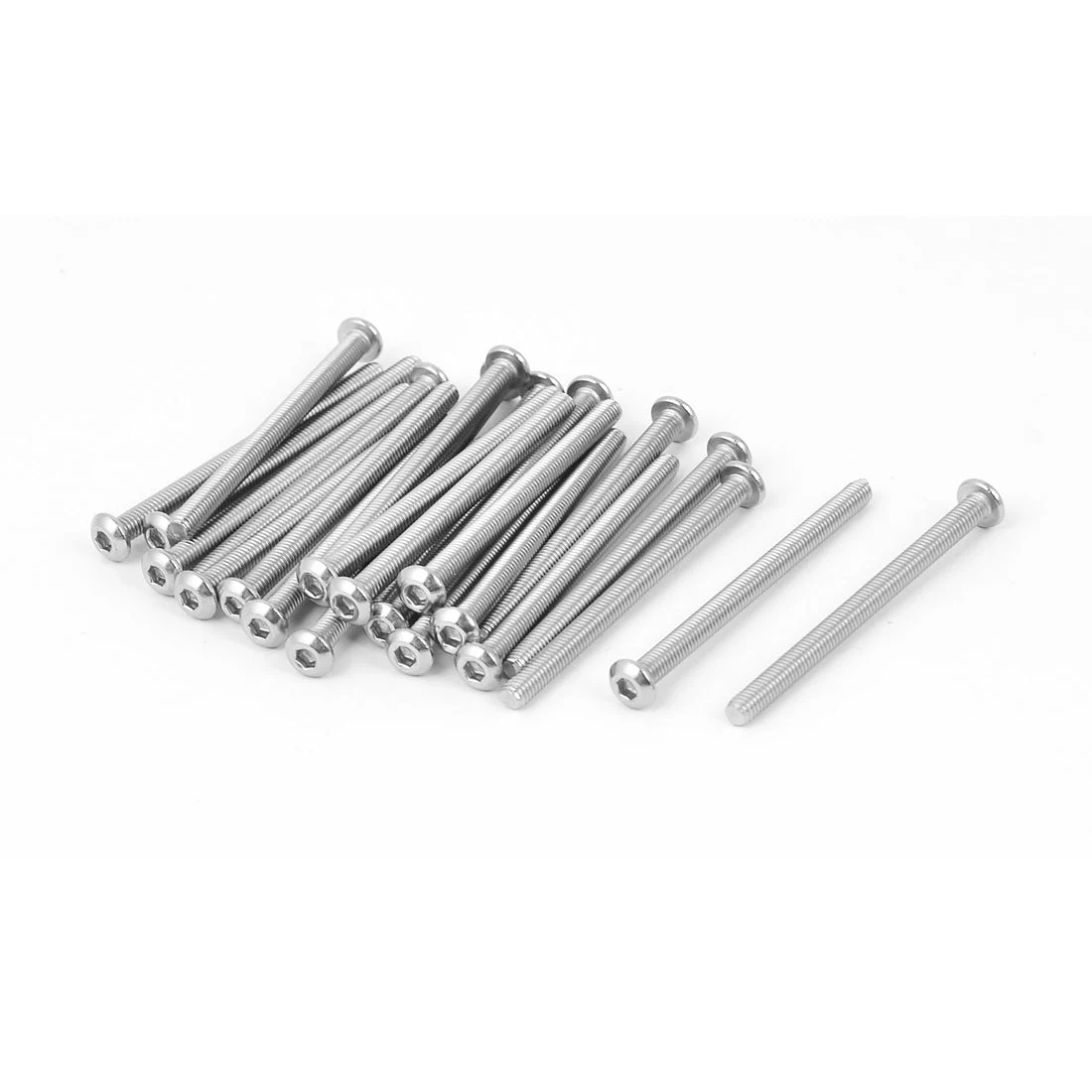 M3 x 40mm Stainless Steel Button Head Socket Cap Screw 25 Pcs