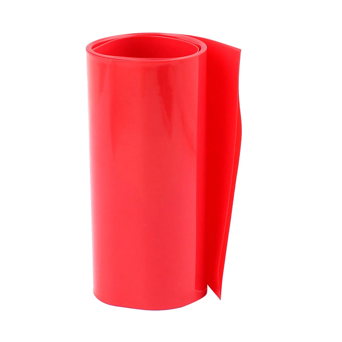 3.3ft 103mm Flat 65mm Dia PVC Heat Shrink Tubing Red for Battery