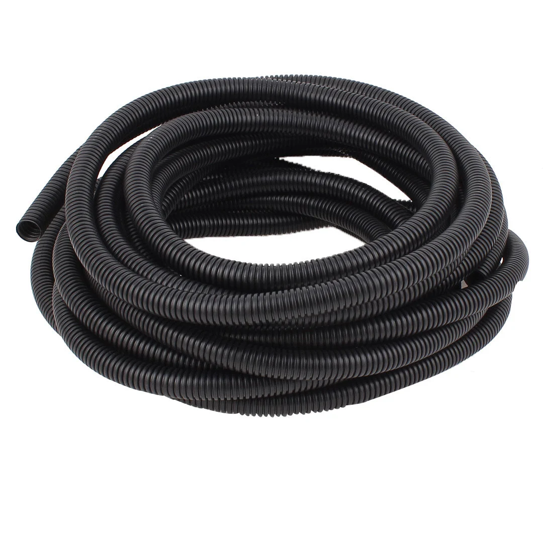 10 M 13 x 16 mm Plastic Flexible Corrugated Conduit Tube for Garden,Office Black