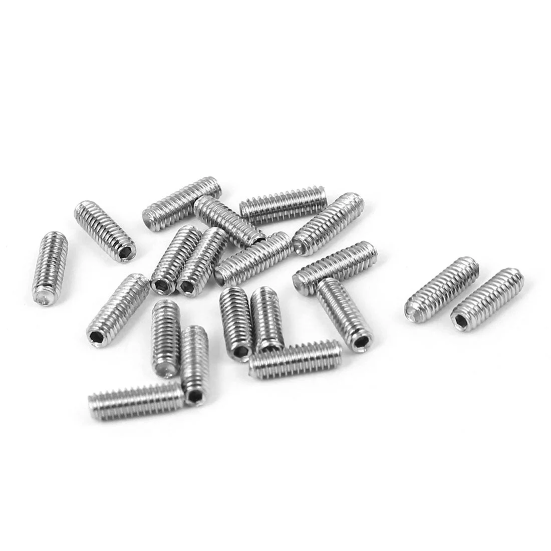 M2x6mm Cup Point Hex Socket Grub Set Screws 20pcs for Gear