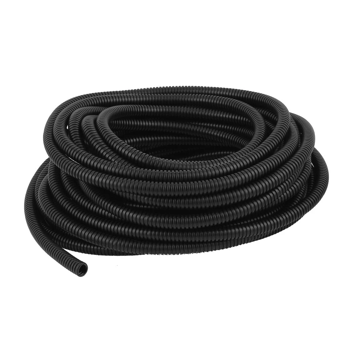 15.8 M 10 x 13 mm Plastic Corrugated Conduit Tube for Garden,Office Black