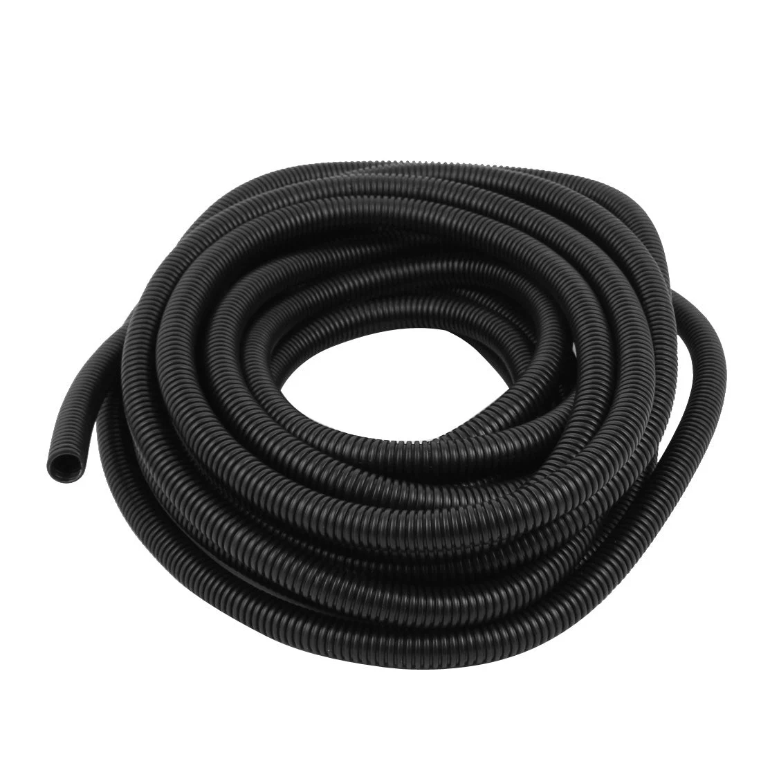 9.9 M 13 x 15 mm Plastic Corrugated Conduit Tube for Garden,Office Black