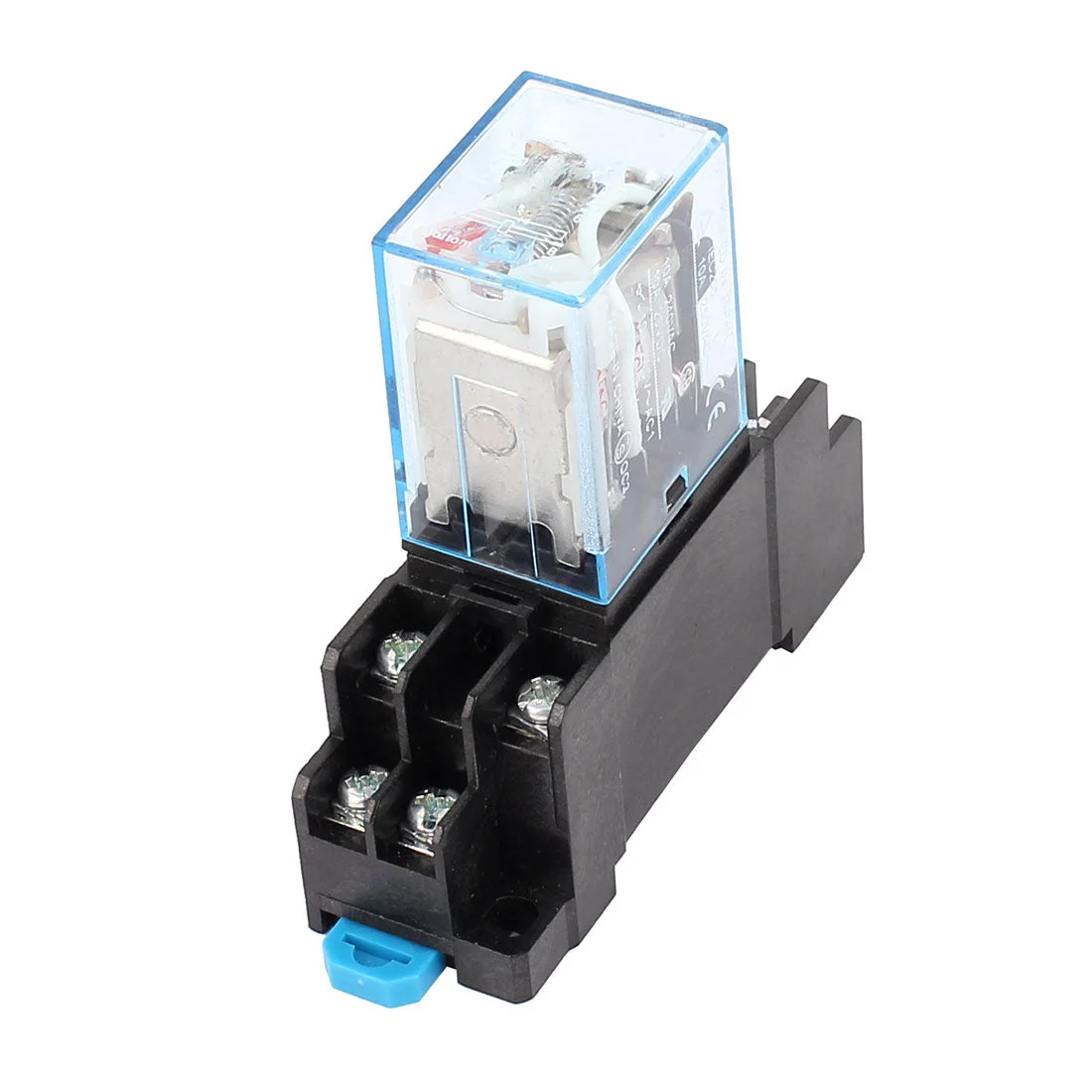 AC 110/120V Coil Voltage 8 Pin DPDT Electromagnetic Power Relay w Socket Base