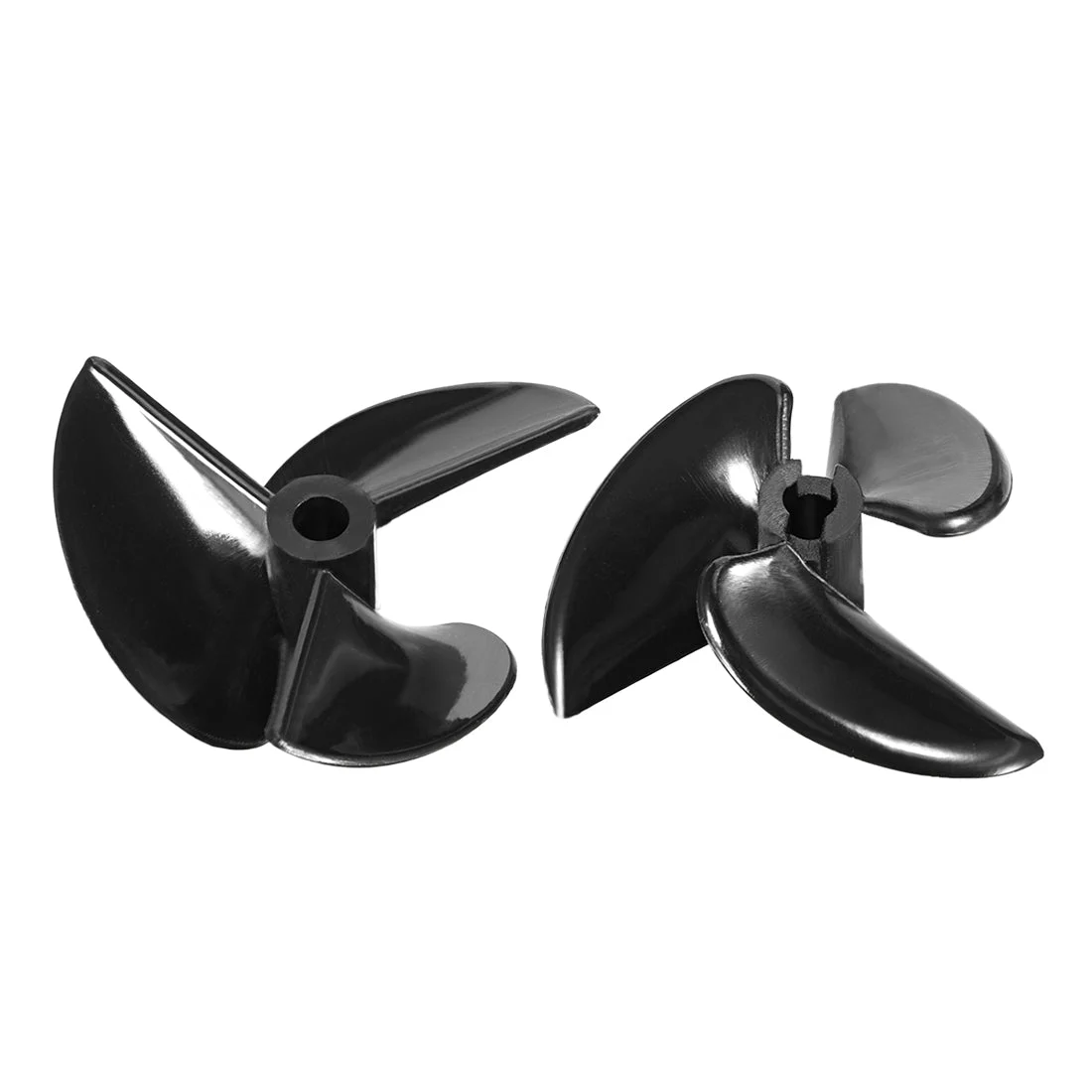 3 Pcs 52 mm x 40 mm x 4.8 mm Nylon 3-Vane Rotating RC Boat Prop Propeller Black