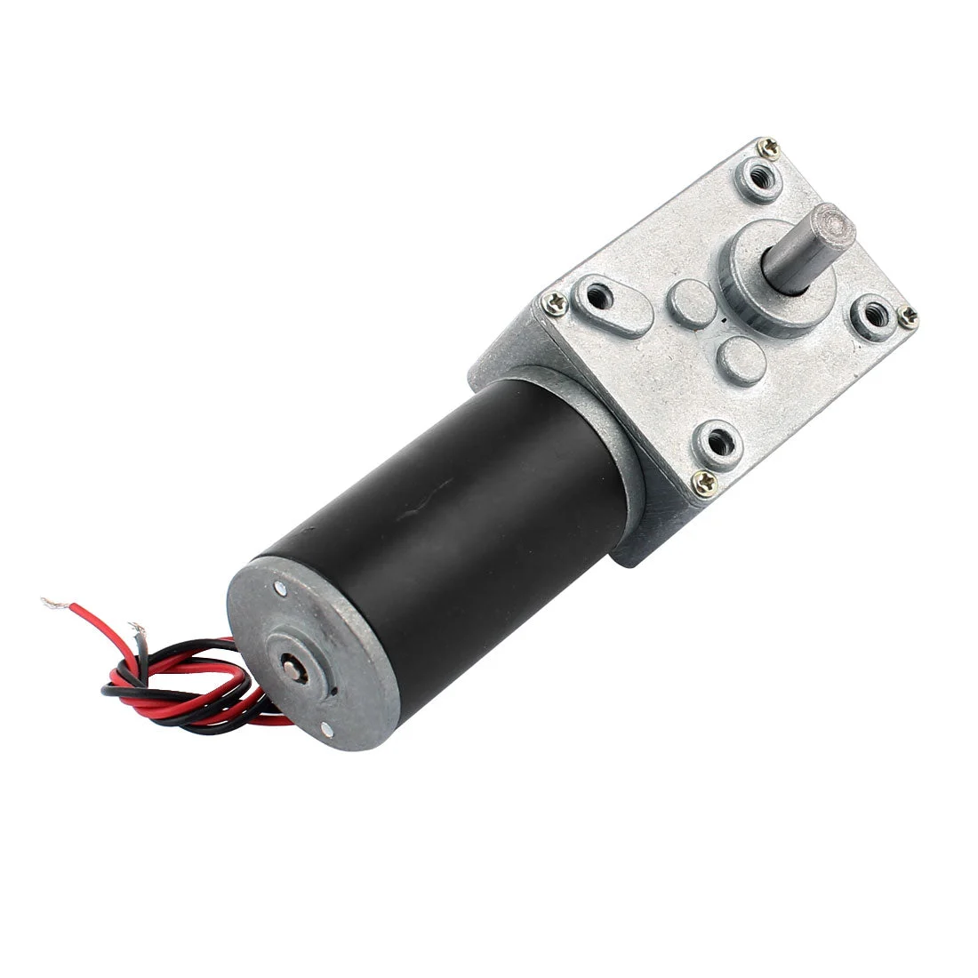 DC 24V 10RPM 8mmx15mm Dual D-Shape Shaft Electric Power Turbo Worm Geared Motor