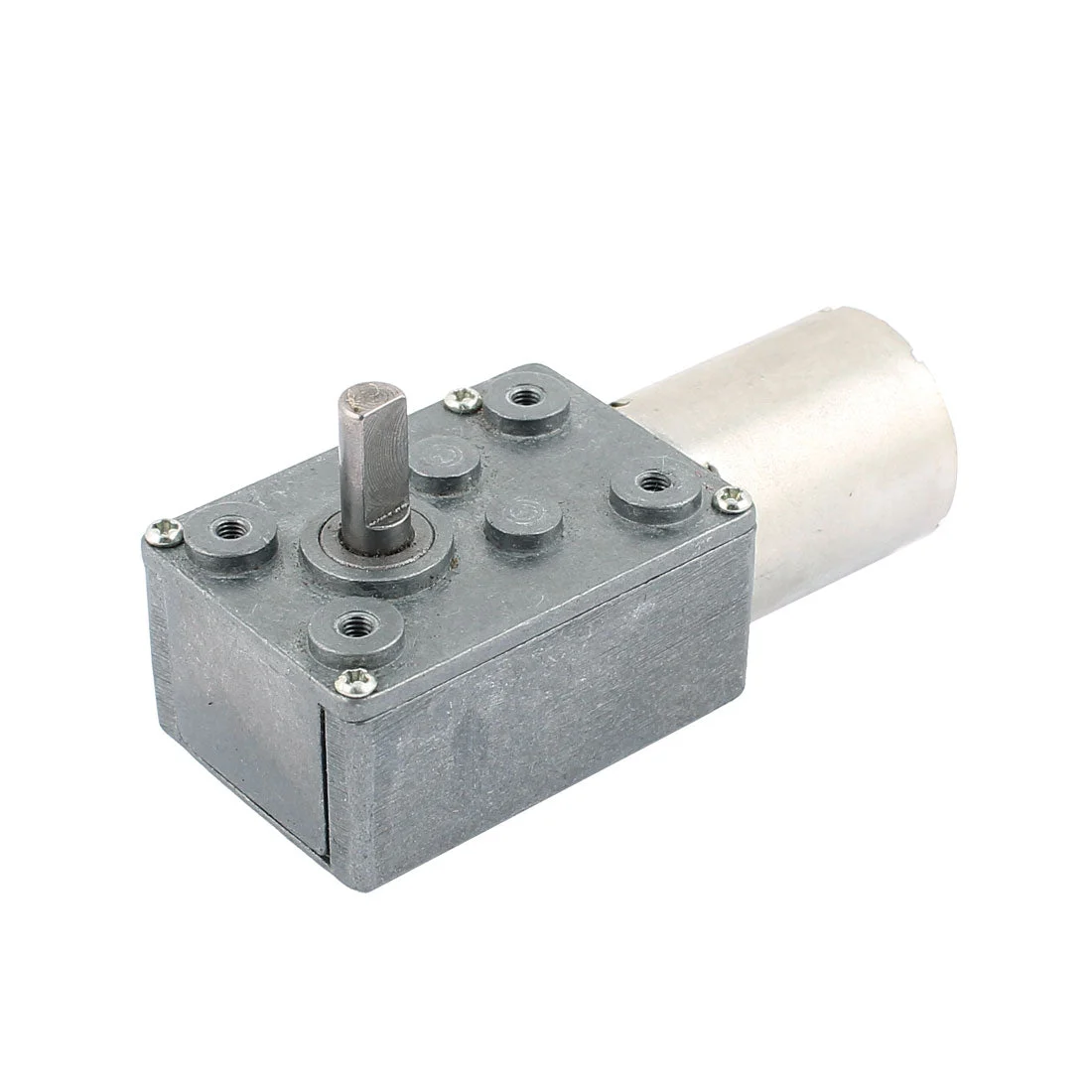 DC 12V 120RPM 6mmx13mm D-Shape Shaft Electric Power Turbo Worm Geared Motor