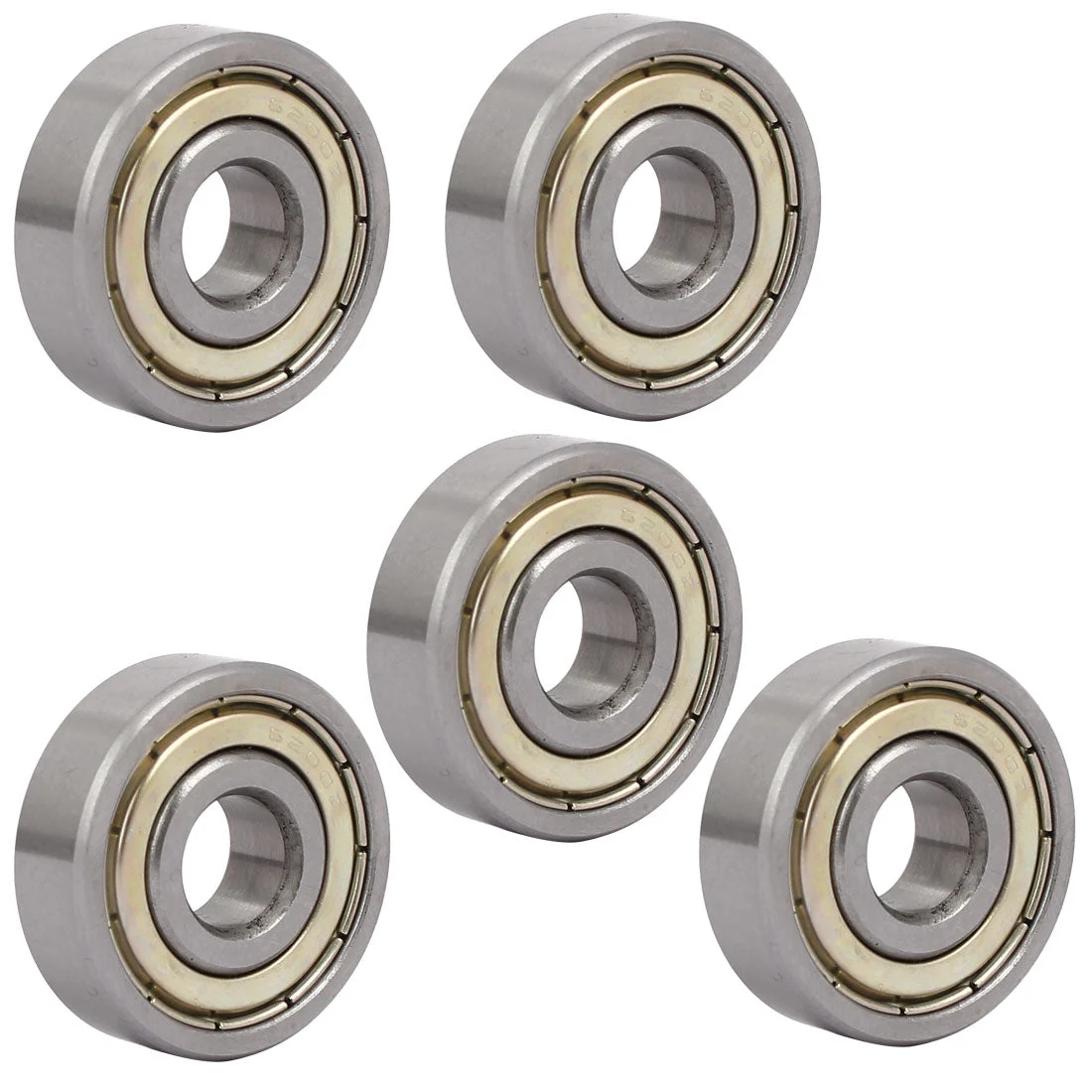 6200Z 30mmx10mmx9mm Deep Groove Double Shielded Ball Bearings 5pcs