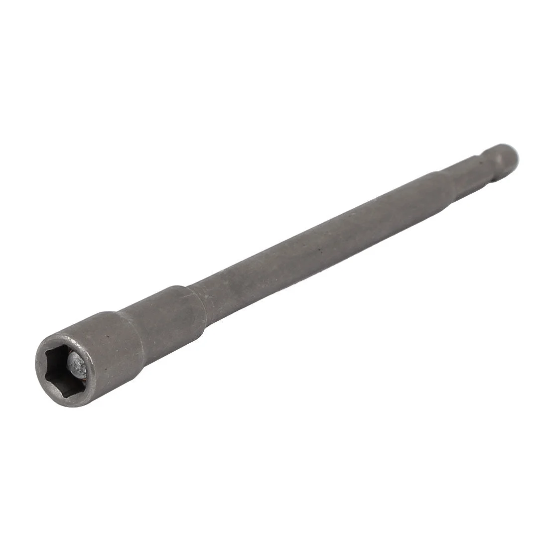 Uxcell 150mm Long 8mm Magnetic Hexagon Shank Metal Hex Nut Driver Bit Tool Gray