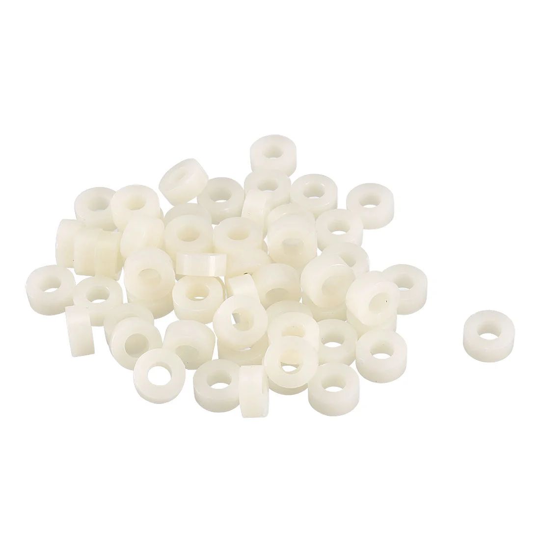 100 Pcs ABS Cylinder LED Spacer Holder Support M3 x 3mm grey white