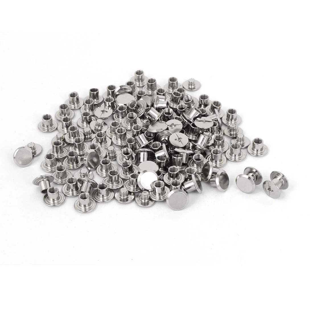 M5x5mm Leather Albums Metal Nail Rivets Chicago Screws Binding Post 100pcs