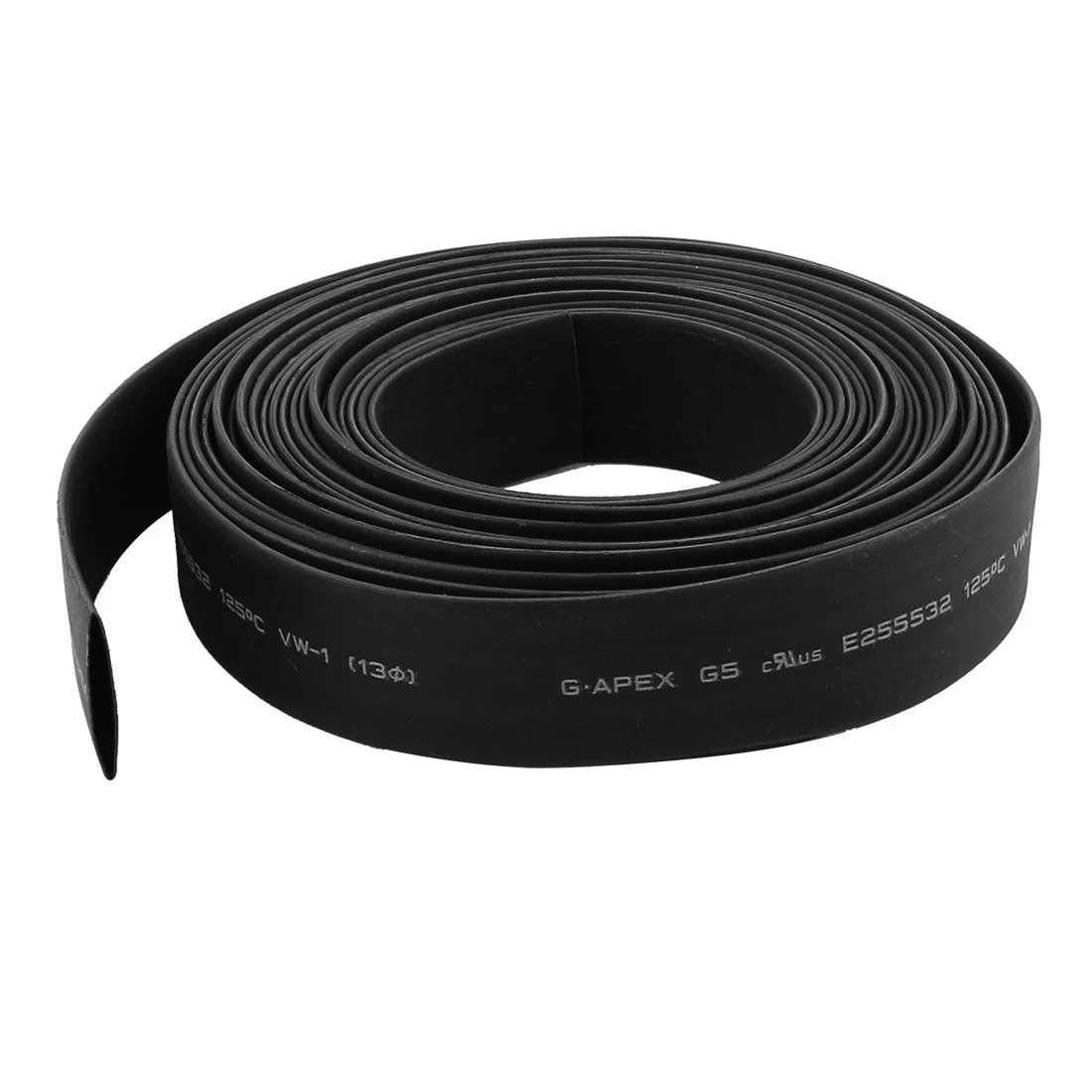 5m x 13mm Diameter 2:1 Shrinkage Ratio PE Insulated Heat Shrink Tubing Black